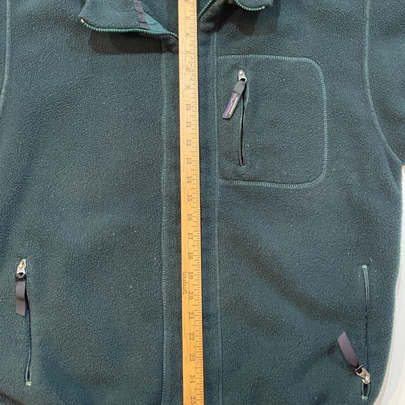 Vintage Patagonia Mens Retro Deep Pile Full Zip Fleece Jacket USA Made Green L - Picture 8 of 12